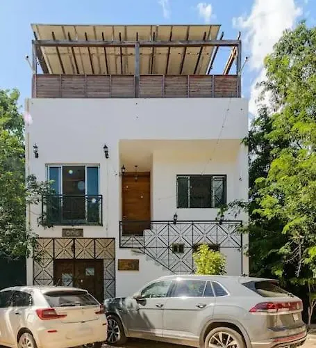 Hébergement de vacances Unwind At Magdalena, Private With 3 Bedrooms, Rooftop Pool And Fast Wi-fi For Digital Nomads Tulum