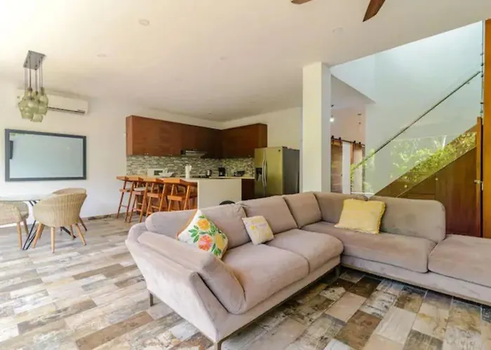 Hébergement de vacances Unwind At Magdalena, Private With 3 Bedrooms, Rooftop Pool And Fast Wi-fi For Digital Nomads Tulum